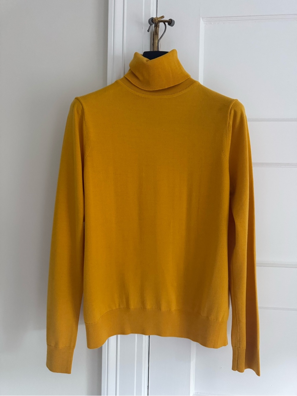 Sandro Men's Mustard Turtleneck Sweater